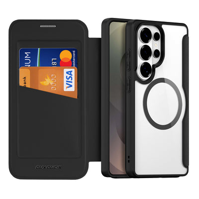 Dux Ducis Skin X Pro MagSafe Compatible Wallet Case for Samsung Galaxy S26 Ultra - Black