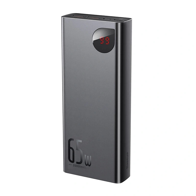 Powerbank Baseus Adaman Metal 20000mAh PD QC 3.0 65W 2xUSB + USB-C + micro USB (Black) - Product Image 4