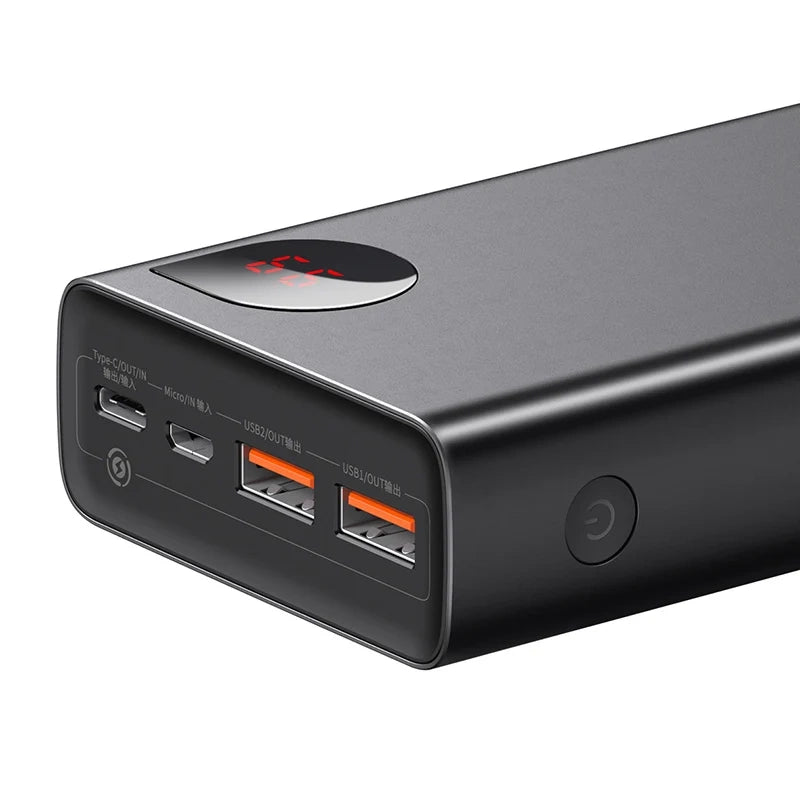 Powerbank Baseus Adaman Metal 20000mAh PD QC 3.0 65W 2xUSB + USB-C + micro USB (Black) - Product Image 7