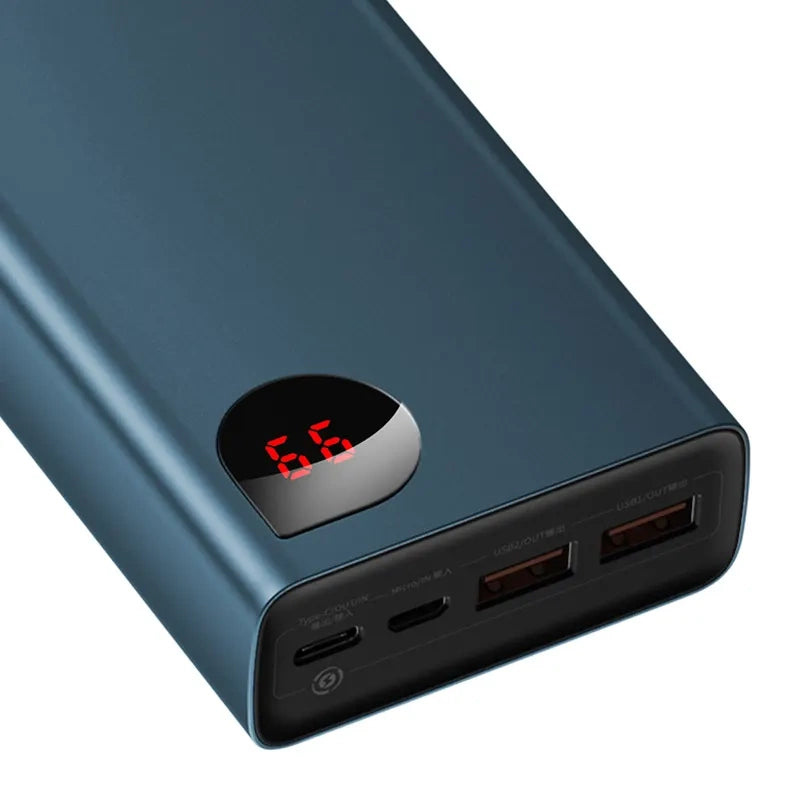Powerbank Baseus Adaman Metal 20000mAh PD QC 3.0 65W 2xUSB + USB-C + micro USB (Blue) - Product Image 6