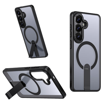 Hybrid Armor X Case for Samsung Galaxy A57 with Stand, Compatible with MagSafe - Black — Hurtel