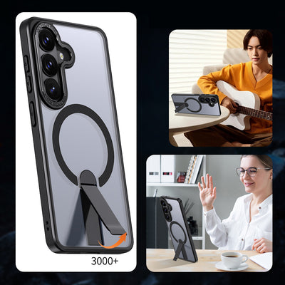 Hybrid Armor X Case for Samsung Galaxy A36 / A37 with Stand Compatible with MagSafe - Black — Hurtel