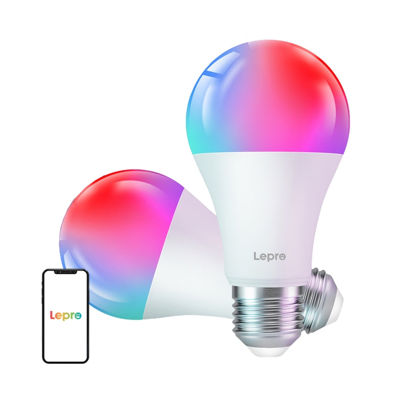 LEPRO B2-2 E27 Wi-Fi LED Bulb, 1100 lm, 2-pack - Image 1
