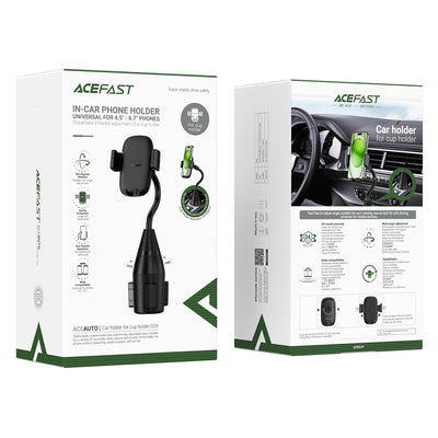 Acefast D24 Car Cup Holder Clamp-On - Black