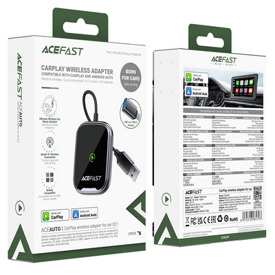 Acefast QC1 Wireless Car Adapter - Gray