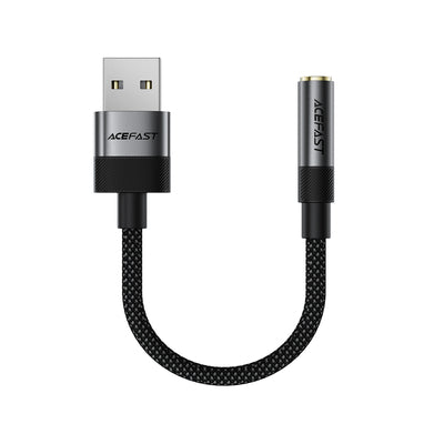 Acefast J13 USB-A to 3.5mm mini jack adapter - black