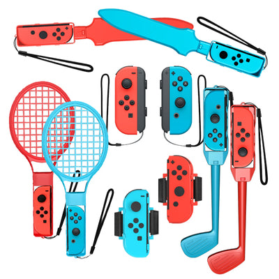 Nintendo Switch Sports 10-in-1 Family Accessory Pack - Red and Blue — Hurtel