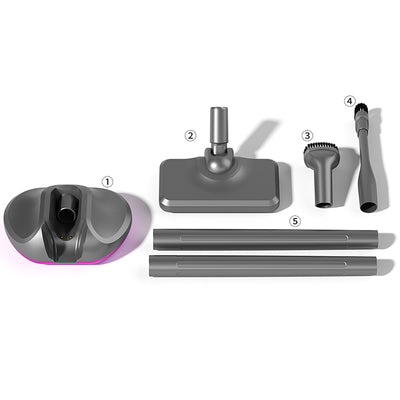4-in-1 Vertical Handheld Vacuum Cleaner with Dust Mite Removal Brush - Gray — Hurtel