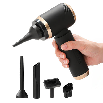Mini Foldable Handheld Car Vacuum Cleaner with Blower Function - Black — Hurtel
