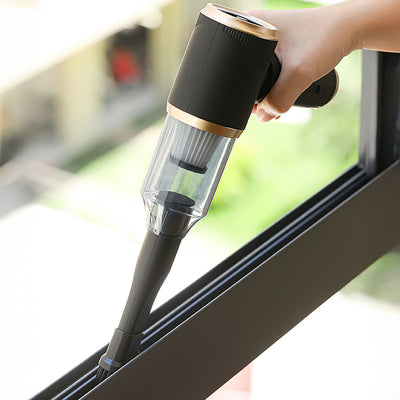 Mini Foldable Handheld Car Vacuum Cleaner with Blower Function - Black — Hurtel