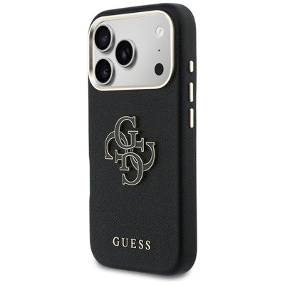 Guess FW Resin Logo Case for iPhone 17 Pro - Black