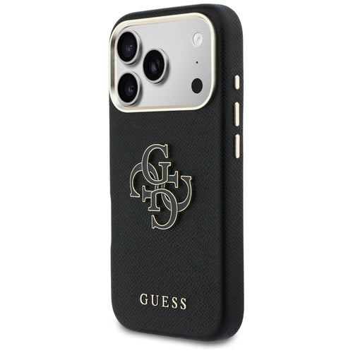 Guess FW Resin Logo Case for iPhone 17 Pro - Black
