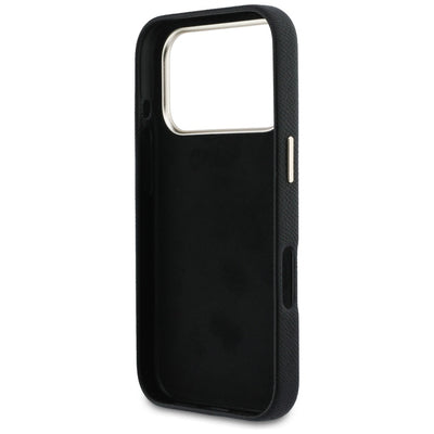 Guess FW Resin Logo Case for iPhone 17 Pro - Black
