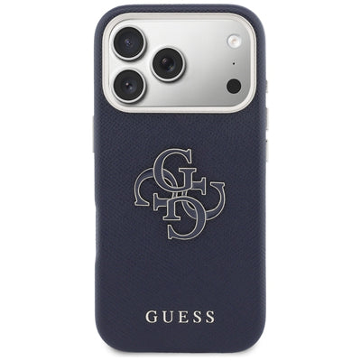 Guess FW Resin Logo Case for iPhone 17 Pro - Blue