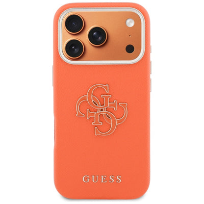 Guess FW Resin Logo case for iPhone 17 Pro - orange