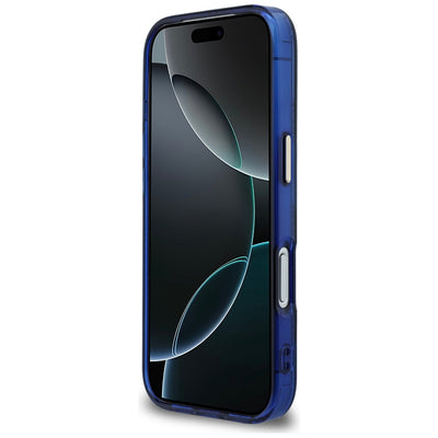 Guess IML Peony Dot MagSafe Case for iPhone 17 Pro - Blue