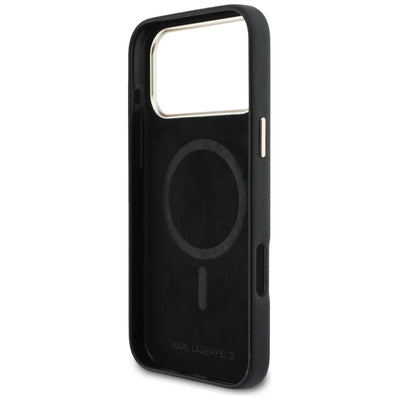 Karl Lagerfeld Karl Head Logo MagSafe Case for iPhone 17 Pro Max - Black