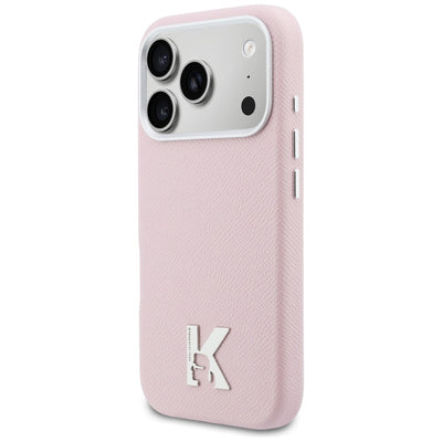 Karl Lagerfeld Karl Head Logo MagSafe Case for iPhone 17 Pro Max - Pink