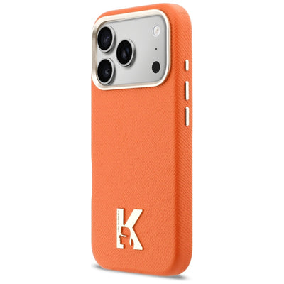 Karl Lagerfeld Karl Head Logo MagSafe Case for iPhone 17 Pro - Orange