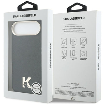 Karl Lagerfeld Karl Head Logo MagSafe Case for iPhone Air - Black
