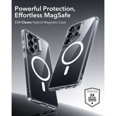 ESR Classic Hybrid MagSafe Case for Samsung Galaxy S26 Ultra - Transparent