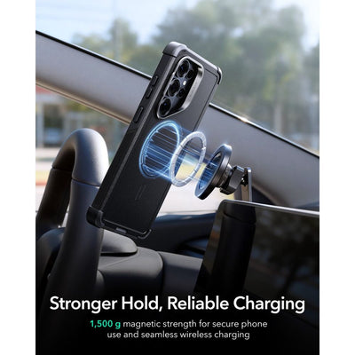 ESR Cyber ​​Tough Kickstand MagSafe Case for Samsung Galaxy S26 Ultra - Black