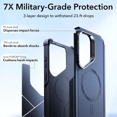 ESR Cyber ​​Tough Kickstand MagSafe Case for Samsung Galaxy S26 Ultra - Navy Blue