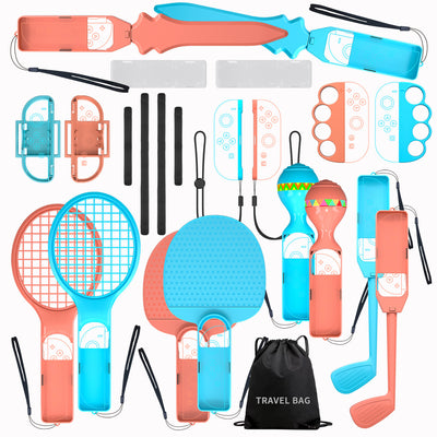Nintendo Switch 23-in-1 Family Accessory Pack 2 - Orange and Blue Set — Hurtel