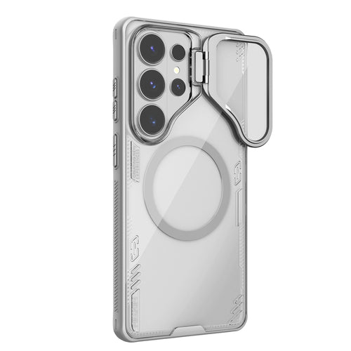 Nillkin Iceblade Prop Magnetic Case with Camera Cover and Stand Compatible with MagSafe for Samsung Galaxy S26 Ultra - Transp