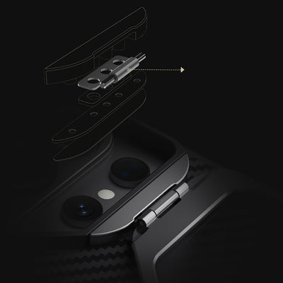 Nillkin CarboProp Magnetic Case with Camera Cover and Stand Compatible with MagSafe for Samsung S26 Ultra - Black