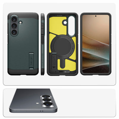 Spigen Tough Armor Mag MagSafe Case for Samsung Galaxy S26 - Green