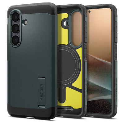 Spigen Tough Armor Mag MagSafe Case for Samsung Galaxy S26 - Green