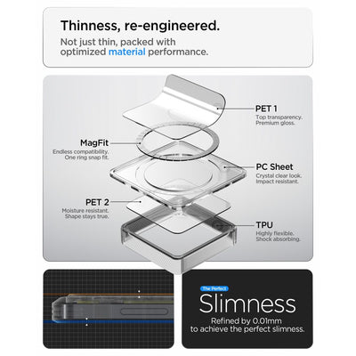 Spigen Ultra Hybrid Mag MagSafe Case for Samsung Galaxy S26 Neo One - Transparent