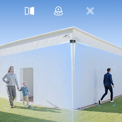 Baseus Security X1 Pro Dual Camera 3K Outdoor Camera - White