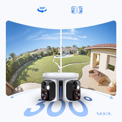 Baseus Security X1 Pro Dual Camera 3K Outdoor Camera - White
