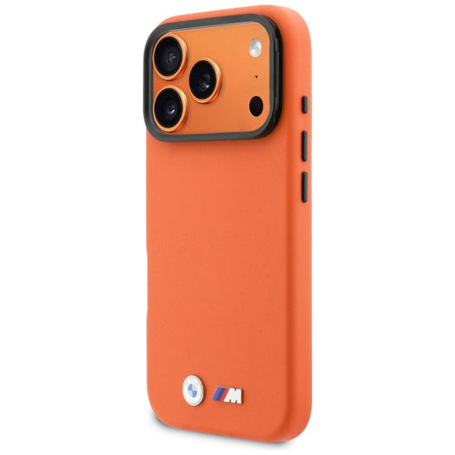 BMW M Metal Logo MagSafe Case for iPhone 17 Pro - Orange