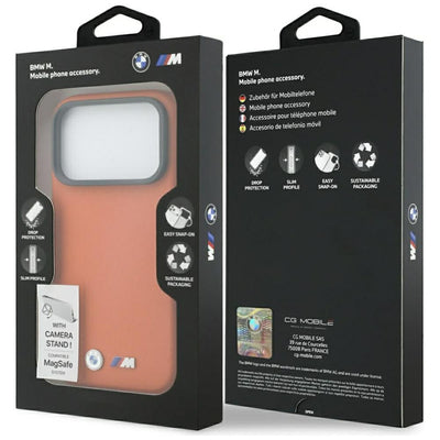 BMW M Metal Logo MagSafe Case for iPhone 17 Pro - Orange