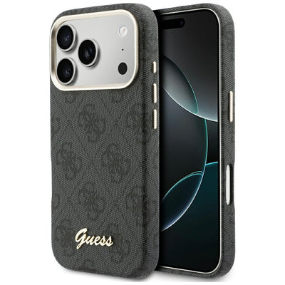 Guess 4G Script MagSafe case for iPhone 17 Pro - black