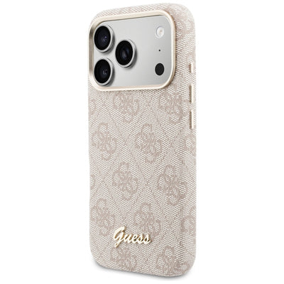 Guess 4G Script MagSafe Case for iPhone 17 Pro Max - Pink