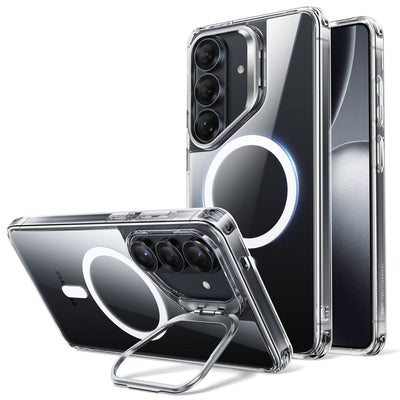 ESR Classic Hybrid Kickstand MagSafe Case for Samsung Galaxy S26 - Transparent