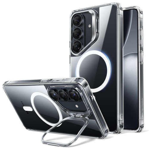 ESR Classic Hybrid Kickstand MagSafe Case for Samsung Galaxy S26 - Transparent