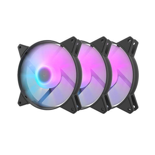 Computer-Lüfter-Set Darkflash C6, RGB, 3in1 120x120 (schwarz)