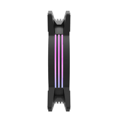 Computer-Lüfter-Set Darkflash C6, RGB, 3in1 120x120 (schwarz)