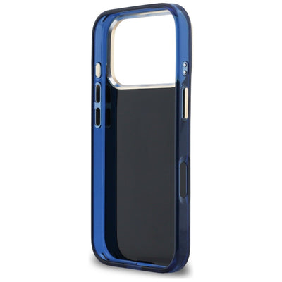 Guess IML 4G Script Metal Case for iPhone 17 Pro - Blue