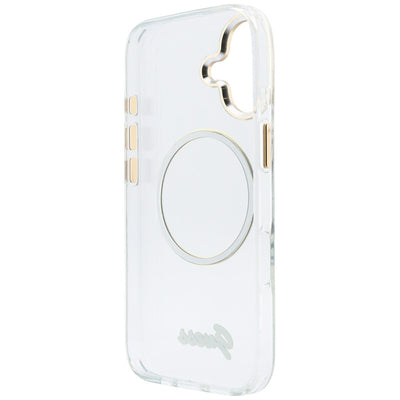 Guess IML Script Metal MagSafe Case for iPhone 17 - Transparent