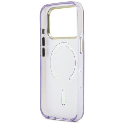 Guess IML Shell Script Metal MagSafe Case for iPhone 17 Pro Max - Purple