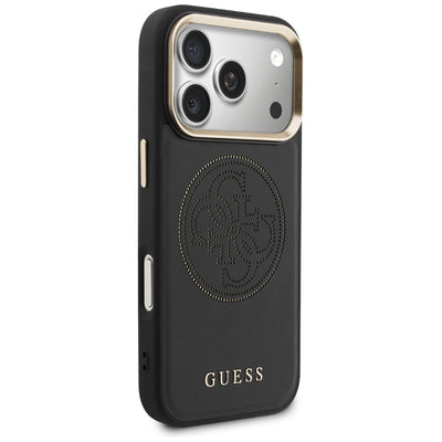 Guess Perforated 4G MagSafe case for iPhone 17 Pro - black