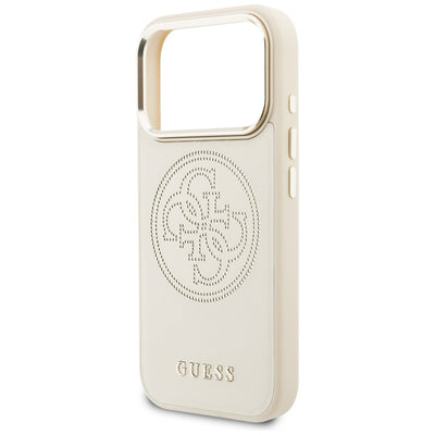 Guess Perforated 4G MagSafe Case for iPhone 17 Pro Max - Beige