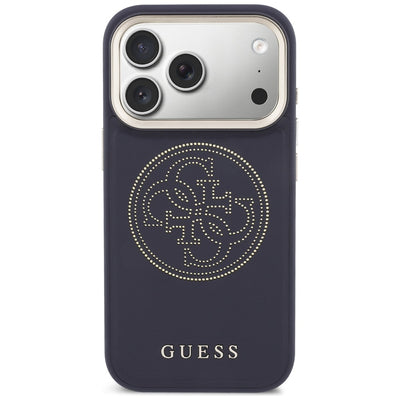 Guess Perforated 4G MagSafe case for iPhone 17 Pro Max - blue