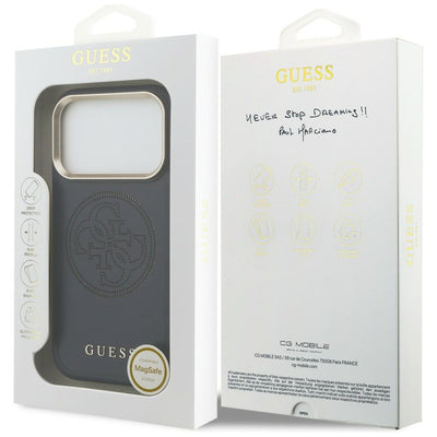 Guess Perforated 4G MagSafe case for iPhone 17 Pro - blue